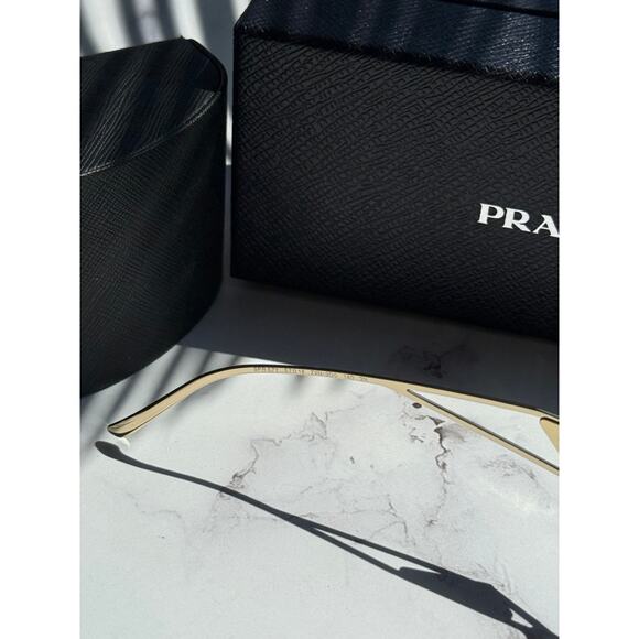 NEW Prada PR57YS Sunglasses in Gold Brown Gradient - Picture 7 of 7